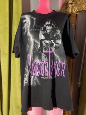 Alstyle Black The Undertaker Graphic Tee with Purple Accents